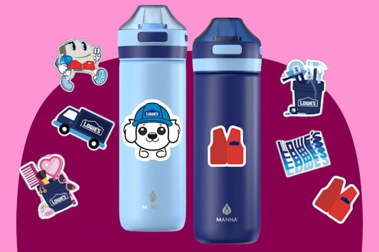 lowes kids water bottles and stickers