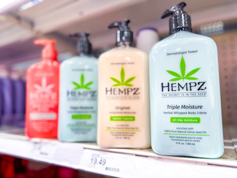 hempz body lotion on target shelf