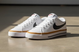 Nike Women's Court Legacy  Shoes on the floor