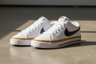 Nike Women's Court Legacy  Shoes on the floor