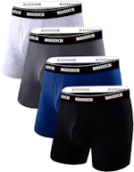 Men's Cotton Boxer Briefs 4-Pack