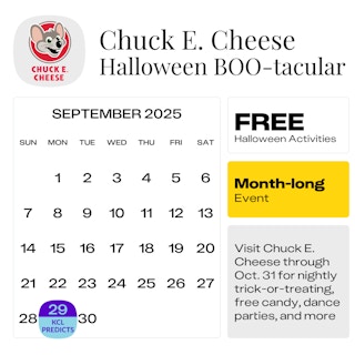 Chuck E. Cheese Halloween BOO-tacular — September 2025