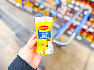 Maggi Chicken Bouillon held up in Walmart store over cart
