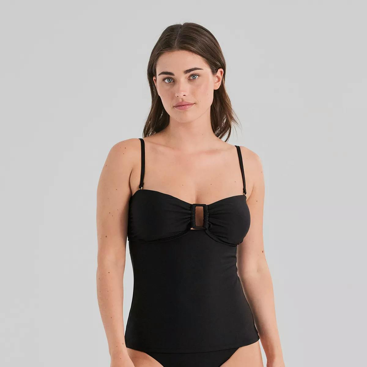 Women's Square Ring Bandeau Tankini