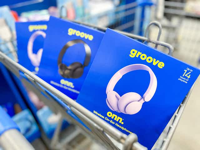 Onn. Bluetooth Headphones, Now Just $12.88 at Walmart card image