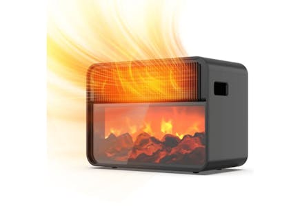Electric Heater With Fireplace