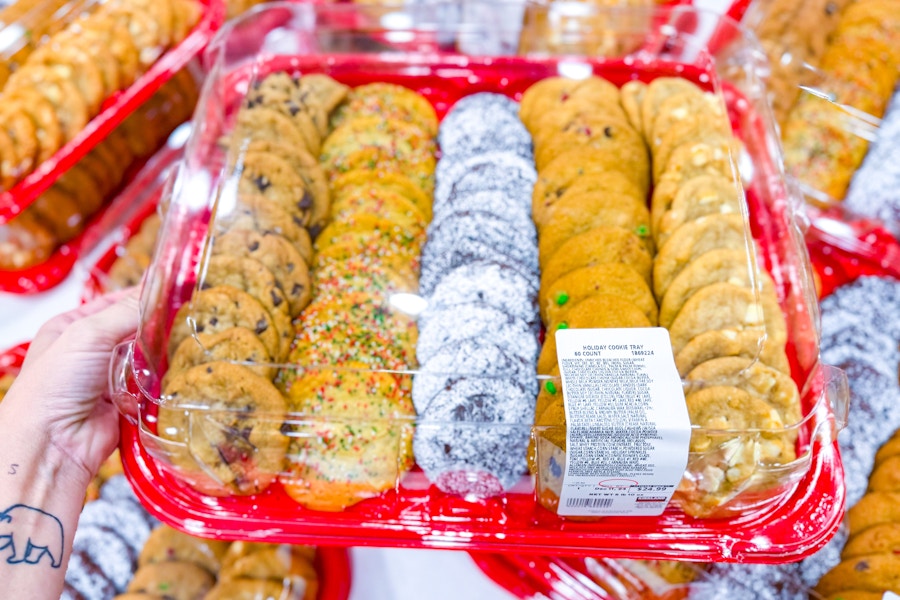 Costco Holiday cookie tray 60 count handheld
