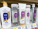 pantene hair care on walgreens shelf