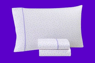 a kids sheet set on a blue background 