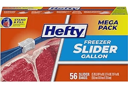 Hefty Slider Freezer Storage Bags
