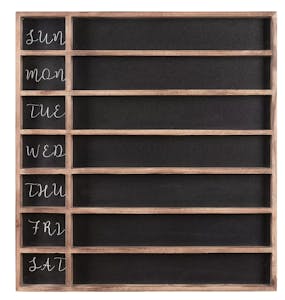 StyleWell Wooden 7-Day Chalkboard
