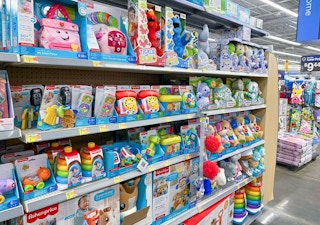 the fisher-price section of walmart store