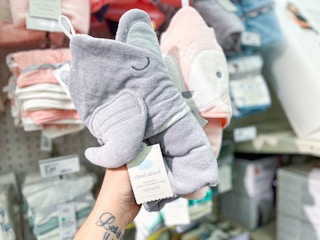 Target Cloud Island baby hooded towel