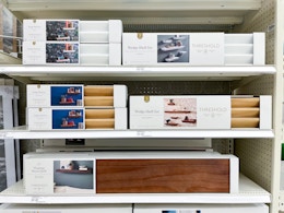 threshold floating shelf sets sitting on a target shelf