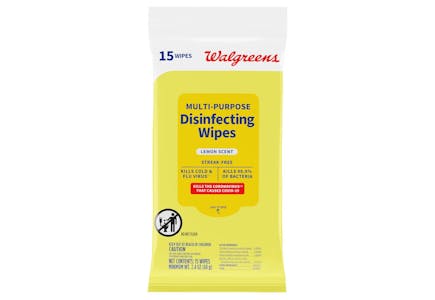 2 Walgreens Disinfecting Wipes