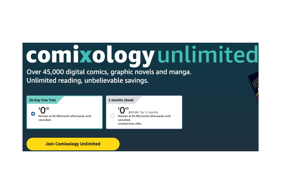 Comixology Unlimited 3-Month Membership