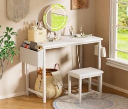 Small Vanity Desk, Now $39.99 on Amazon card image