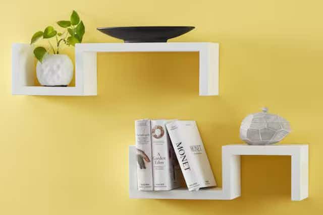 Save Up to 77% on Decorative Shelving at Home Depot — Pay as Little as $23 card image