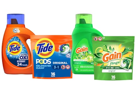 4 P&G Laundry Products