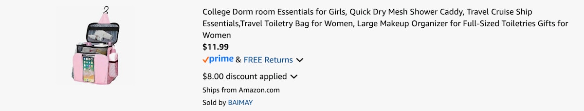 Amazon Shower Caddy Organizer 2025