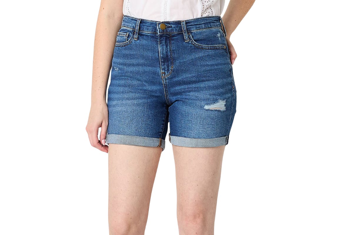 a.n.a Women's High Rise Denim Shorts
