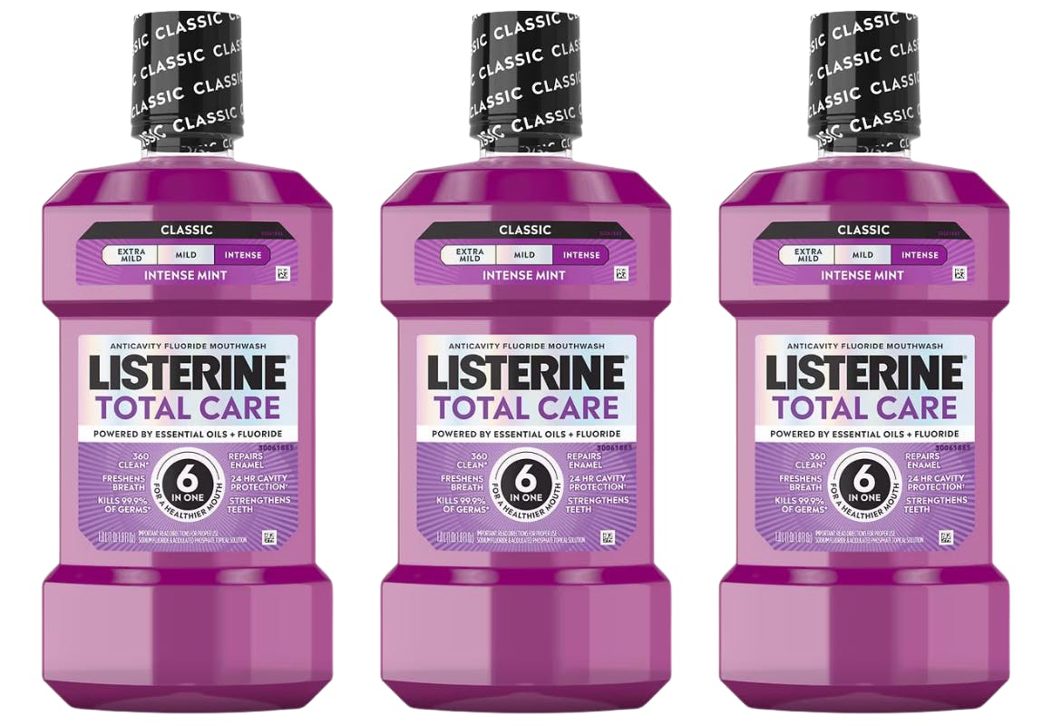 3 Listerine Total Care Mouthwashes