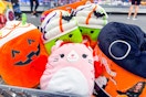 squishmallows halloween items in cart at aldi