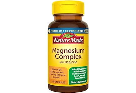 2 Nature Made Magnesium Complex Supplements