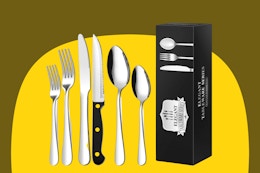 75% Off a 24-Piece Stainless Steel Flatware Set at Walmart (Pay Just $15) card image