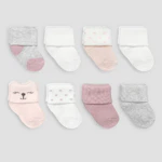 Baby Terry Ankle Socks 8-Pack