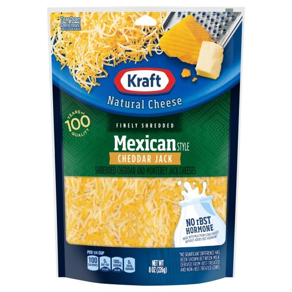 2 Kraft Shredded Cheese Bags