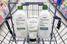 Aveeno lotions in a shopping cart