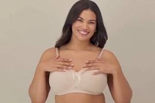 a woman wearing a playtex bra