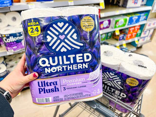 Quilted Northern Ultra Plush Toilet Paper: 6 Mega Rolls for $4.89 on Amazon card image
