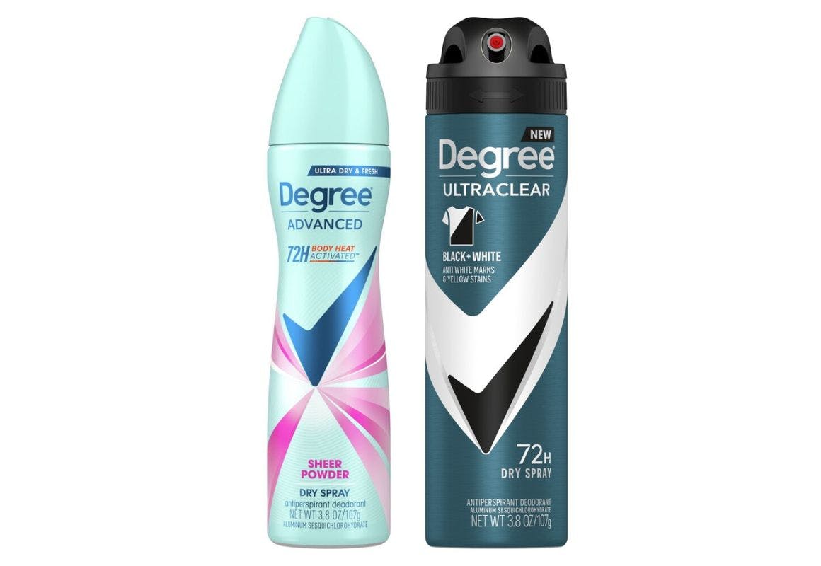 2 Degree Dry Spray Deodorants