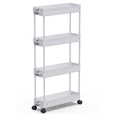 4-Tier Slim Rolling Storage Cart