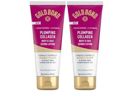 2 Gold Bond Plumping Collagen Lotions