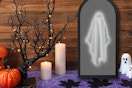 Hologram ghost mirror on the wall.