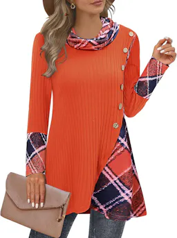 Women's Cowl Neck Pullover Sweater