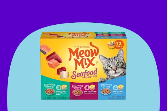 Meow Mix Cat Food 12-Pack, Only $5.57 on Amazon