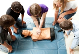 $23 First-Aid, CPR, and AED Certification Course at Groupon card image