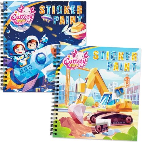 CutteeyFyry Kids' Sticker Book 2-Pack