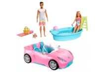 Barbie Convertible and Pool Playset