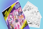 2 stock images of the Crayola KPop Demon Hunters Art With Edge Coloring Book