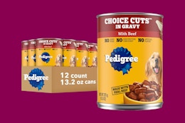 pedigree dog food cans
