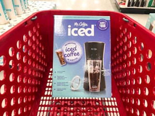 mr coffee iced coffee maker in a target cart