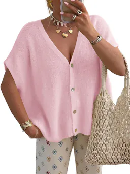 Women's Short Sleeve Cardigan