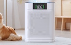 an air purifier in a room