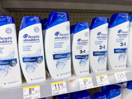 head & shoulders shampoos on walgreens shelf
