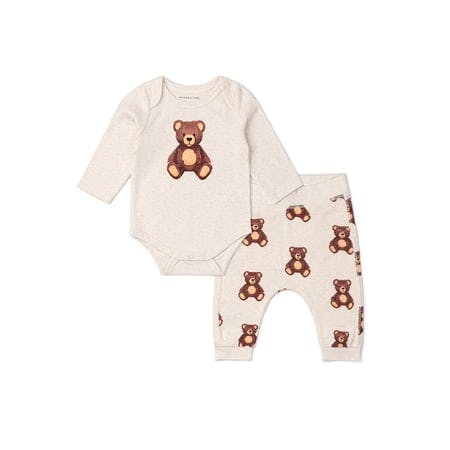 Baby Organic Bodysuit + Pant Set